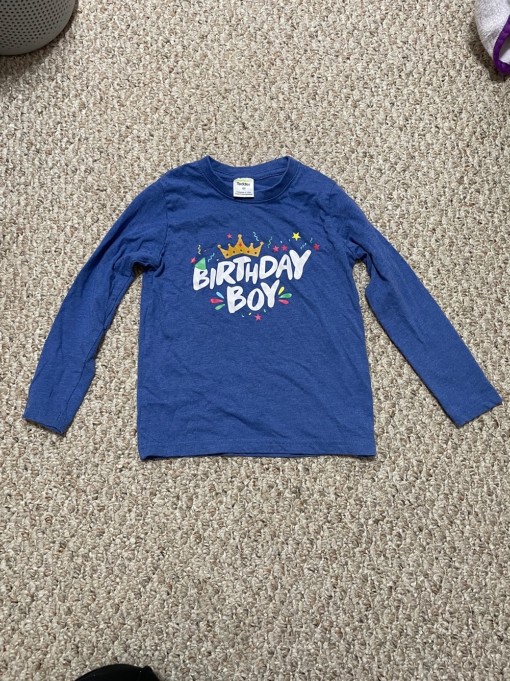 Birthday Boy Long-Sleeve Tee - Blue